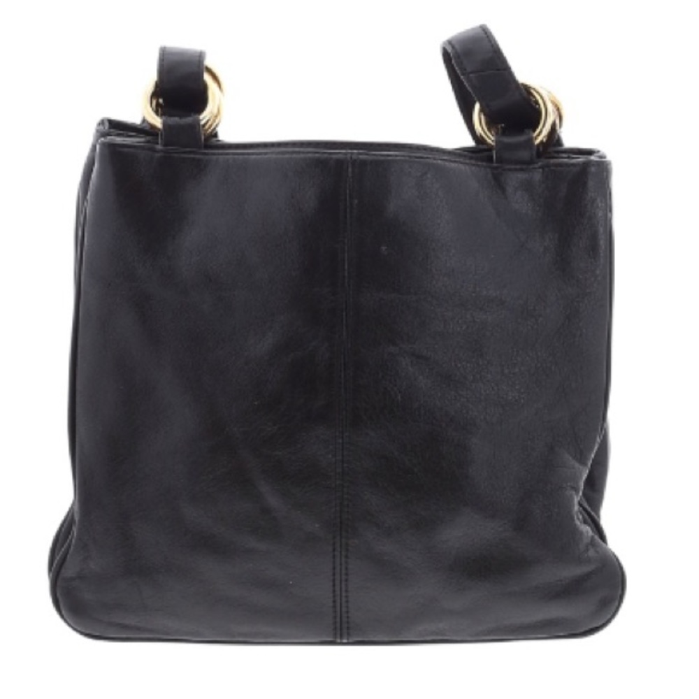 Gianni Bernini | Black Leather Handbag - Picture 6 of 9